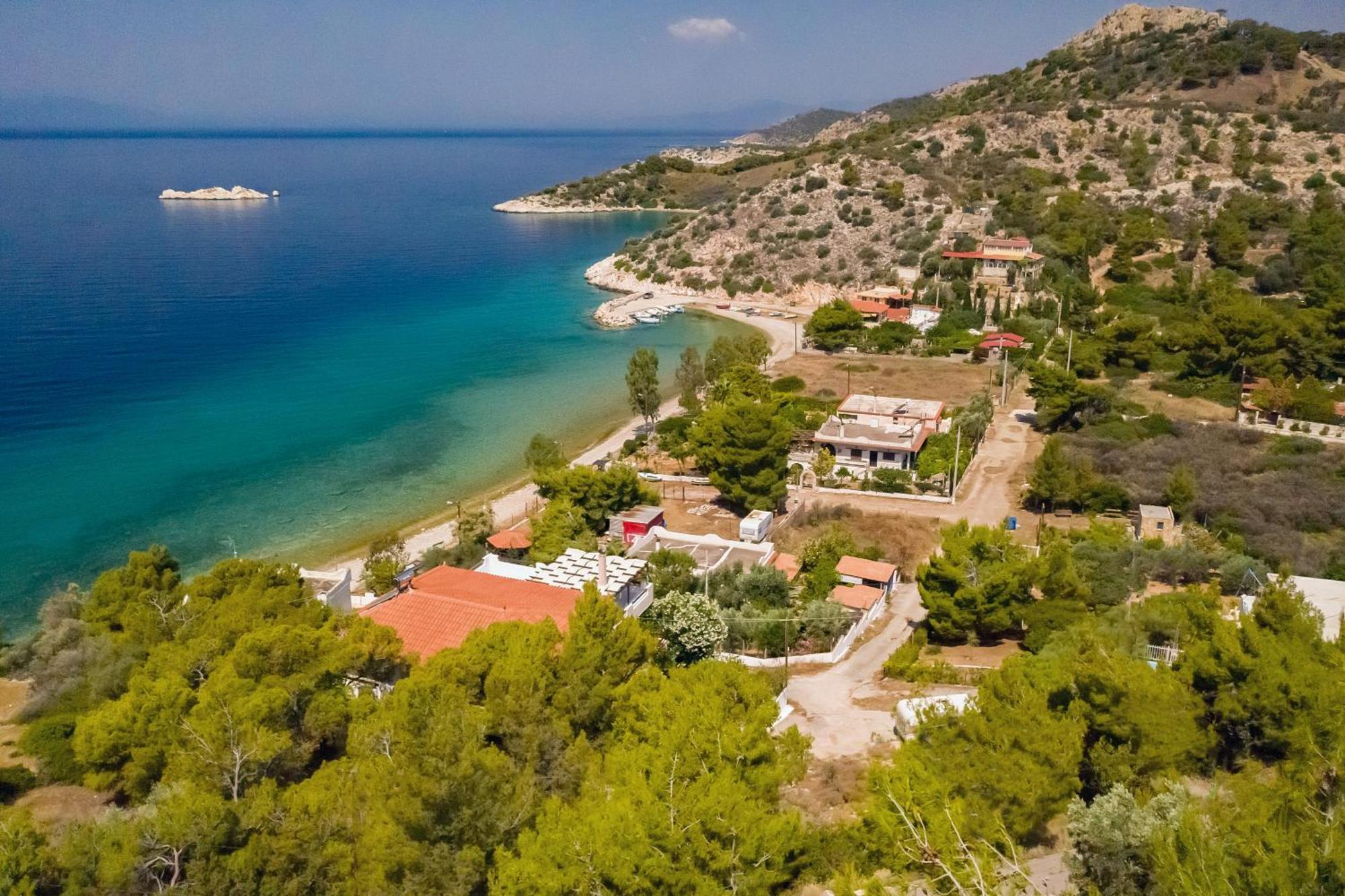 Villa Saronic Seafront Salamina Exterior foto